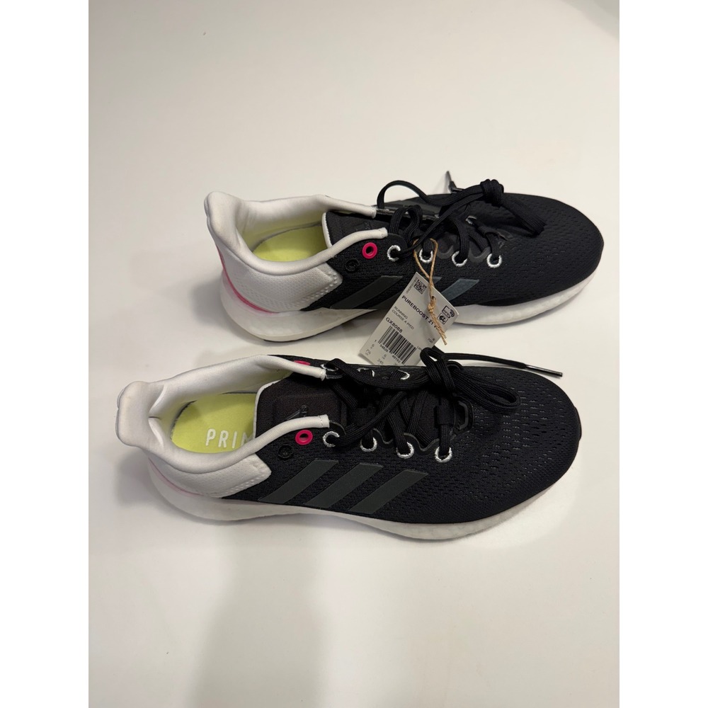 Adidas Running Shoes Womens 7.5 Pureboost 21 W GX8088 Black White NWT